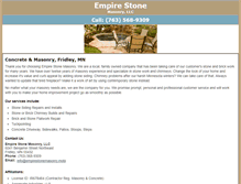 Tablet Screenshot of empirestonemasonry.com